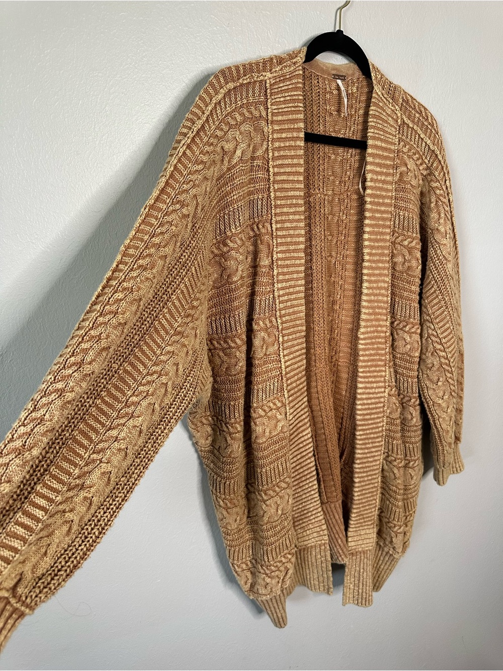 Free People Tide Is High Cardi in Camel - Picture 4 of 7